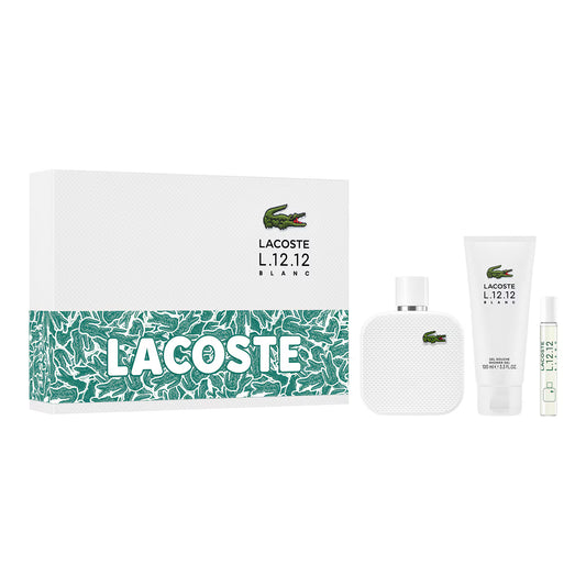 Set Lacoste Blanc Eau De Toilet (3 Piezas)